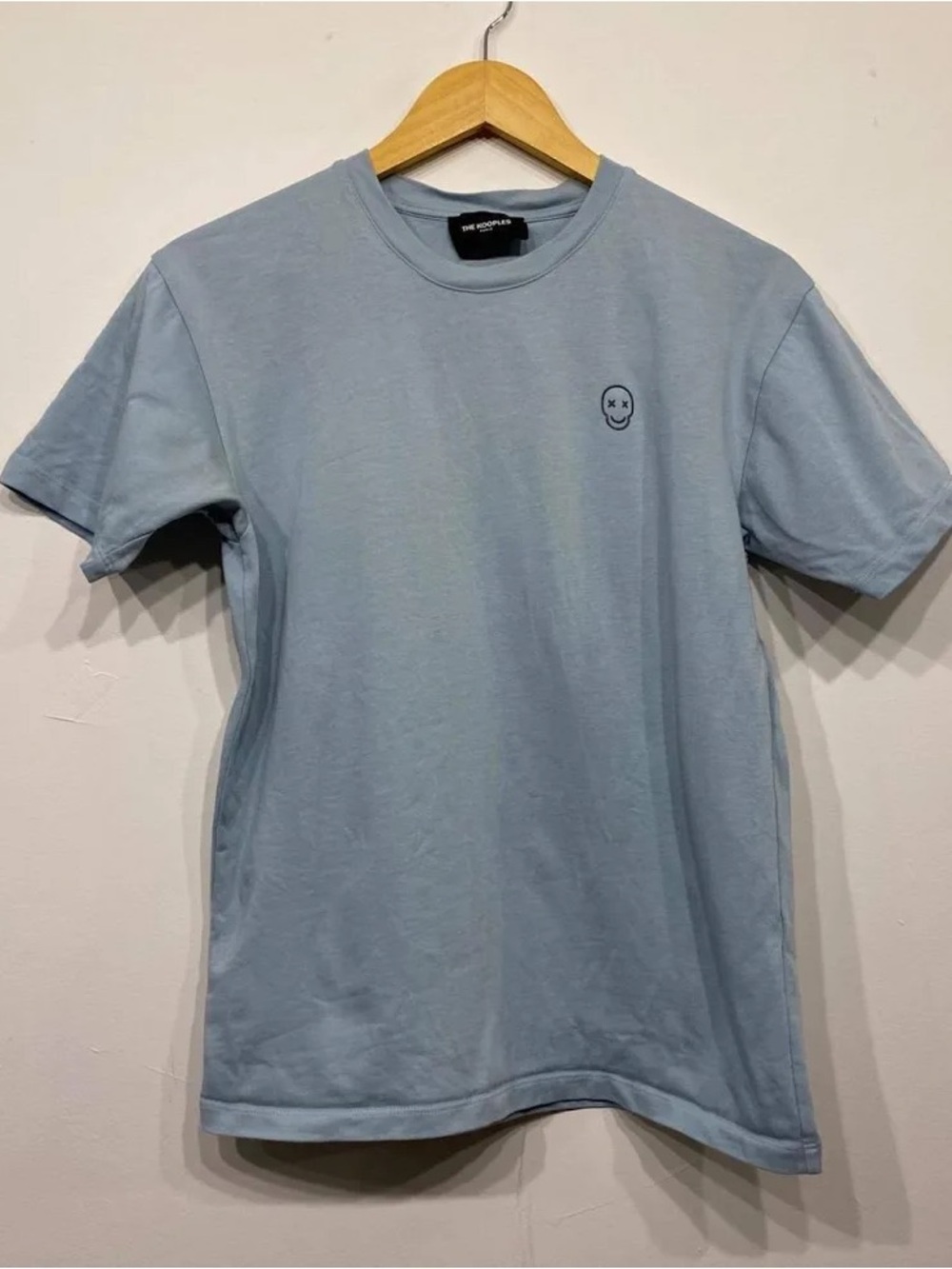 The Kooples Light Blue Crewneck Men's T-Shirt - Skull Logo